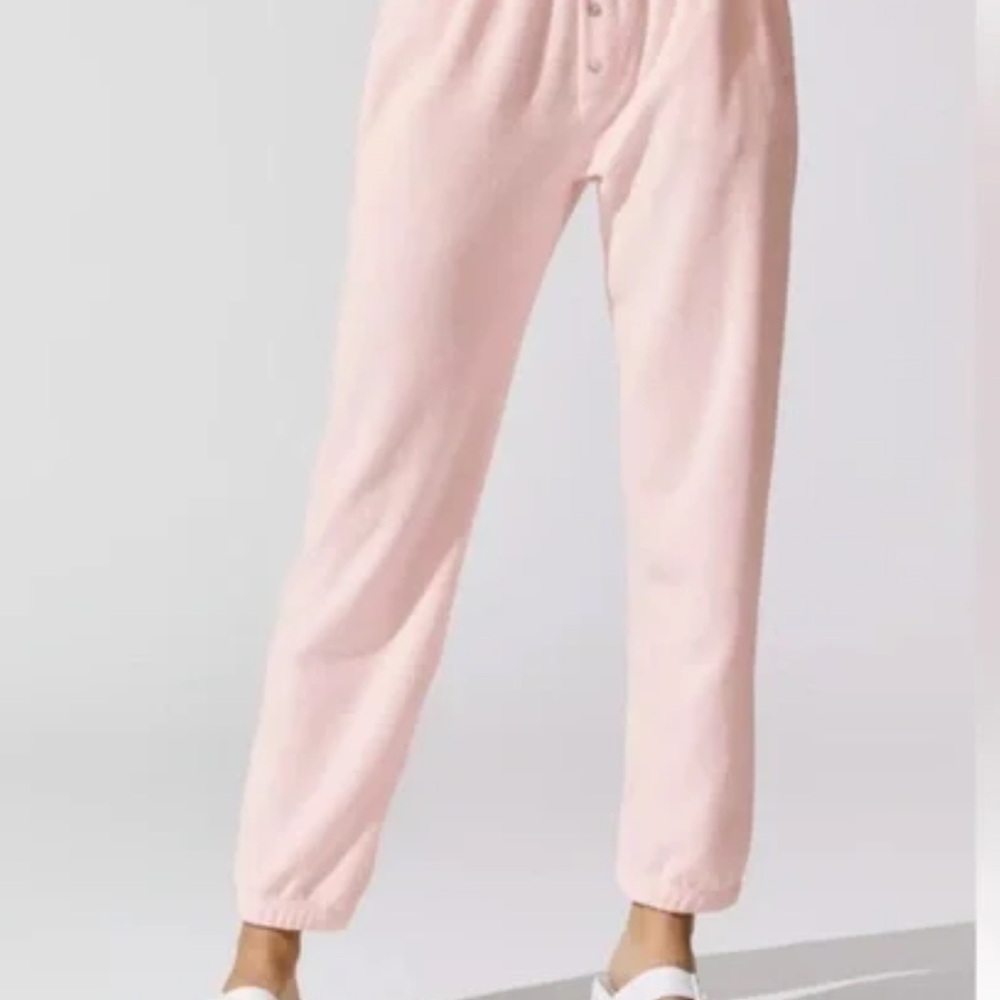 DONNI. Light Pink Fleece Pants